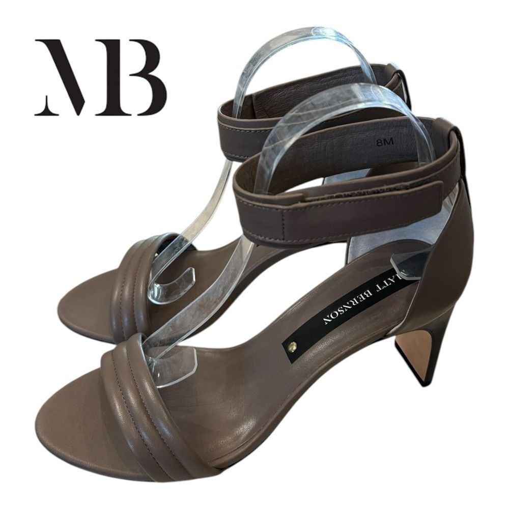 NEW Matt Bernson Women's Meridian II Ash Leather Sandals 8
